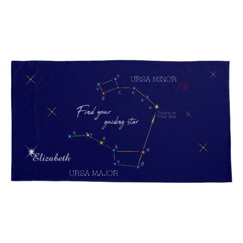 Northern Hemisphere Finding Polaris Star Pillow Case