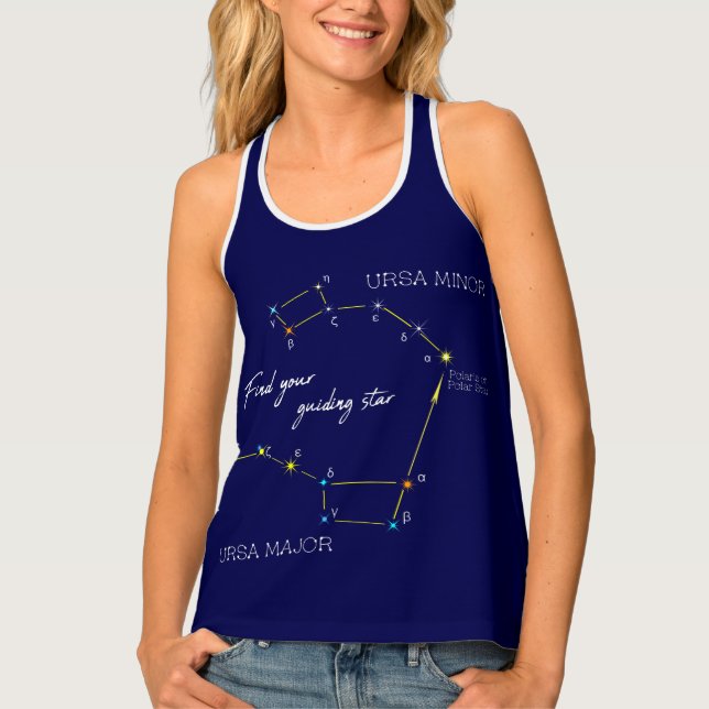 Northern Hemisphere Finding Polaris Star Tank Top (Front)