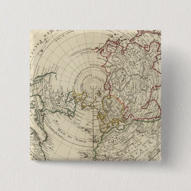 Northern Hemisphere Pinback Button (Front)