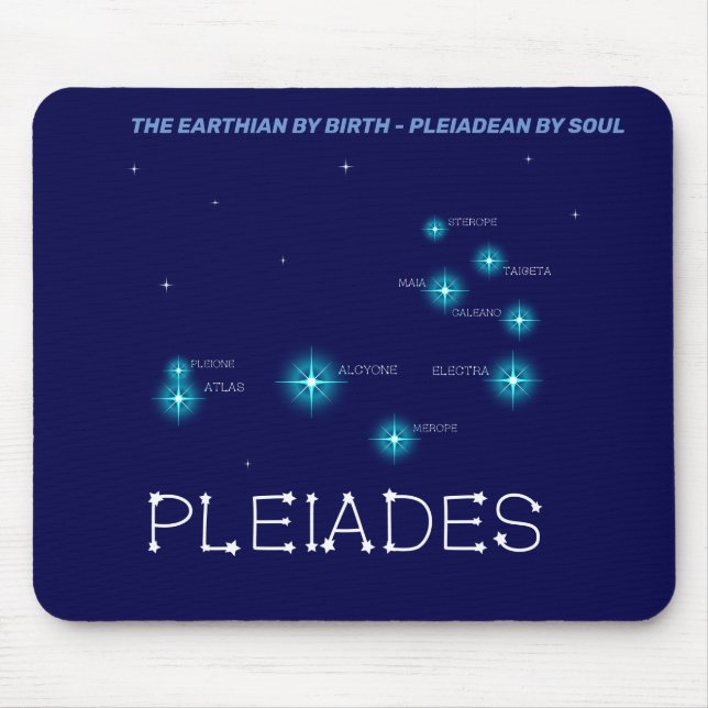 Northern Hemisphere Pleiades Star Formation Mouse Pad (Front)