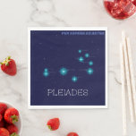 Northern Hemisphere Pleiades Star Formation Napkins<br><div class="desc">Pleiades Star Formation of the Northern constellation of Taurus. The colors of the stars are roughly real. Stars' names are given. A unique paper napkin for anyone. For true Pleiadeans and star seeds' characters. For real guardians of the Univers and intellectual space warriors. Good for the observatory snack bar, for...</div>