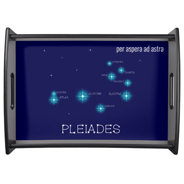 Northern Hemisphere Pleiades Star Formation Serving Tray (Front)