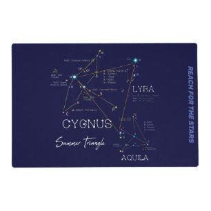 Northern Hemisphere Summer Triangle Stars Placemat