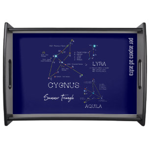 Northern Hemisphere Summer Triangle Stars Serving Tray