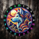 Northern Husky Peaks Wall Accent Dart Board<br><div class="desc">The Northern Husky Peaks Wall Accent is a must-have for anyone seeking to upgrade their man cave or game room. This piece showcases a bold husky surrounded by vivid mountain peaks and a glowing sunset, capturing the essence of the great outdoors. Ideal for birthday parties, dorm rooms, or casual hangouts,...</div>