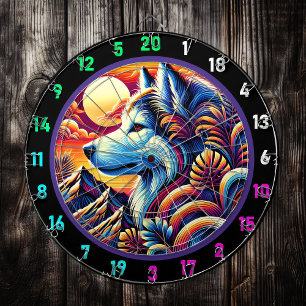 Northern Husky Peaks Wall Accent Dart Board
