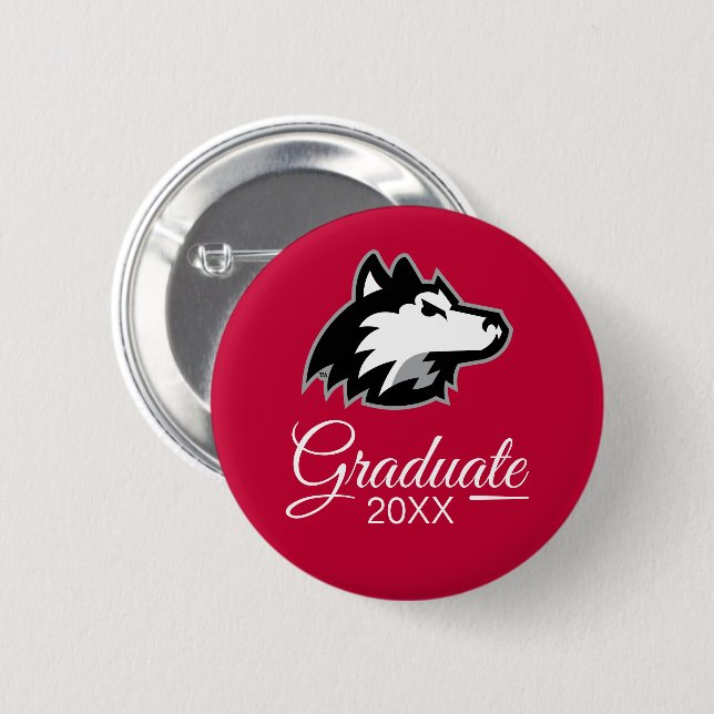 Northern Illinois Huskies | Graduation Button (Front & Back)