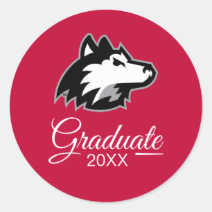 Northern Illinois Huskies Graduation Classic Round Sticker