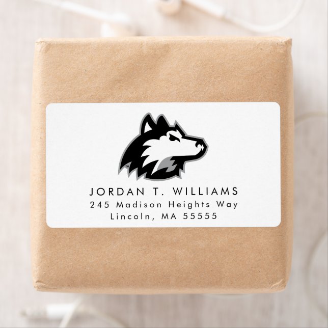 Northern Illinois Huskies Label (Insitu)
