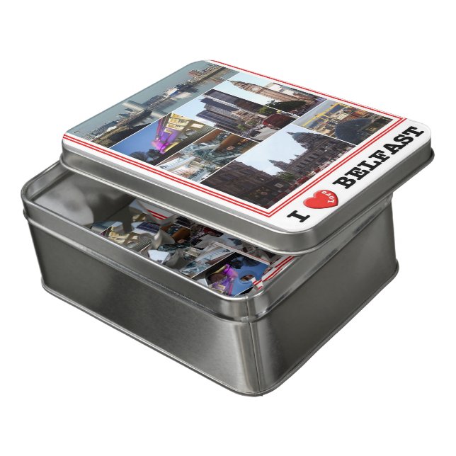 Northern Ireland - Belfast - I Love - Jigsaw Puzzle (Lid Open)