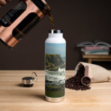 Northern Ireland coastline water bottle
