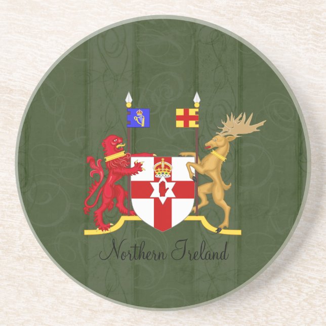 Northern Ireland Coat of Arms Coaster (Front)