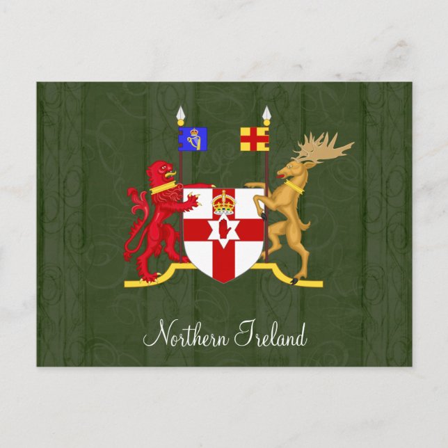 Northern Ireland Coat of Arms Postcard (Front)