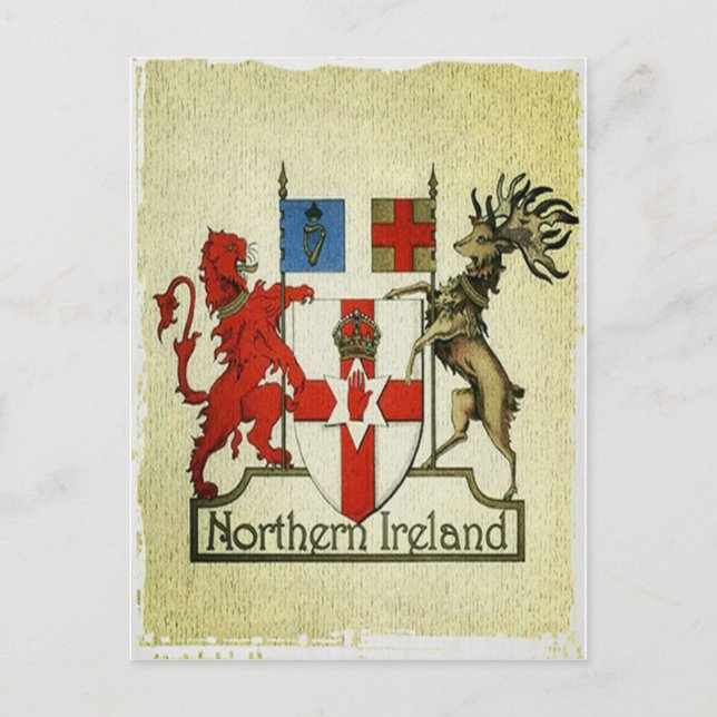 Northern Ireland coat-of-arms Postcard (Front)