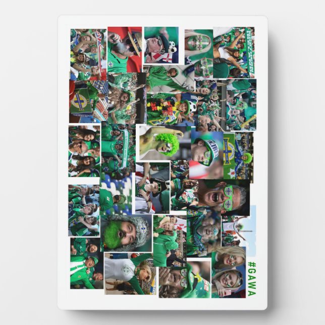 Northern Ireland football fans   Plaque (Front)