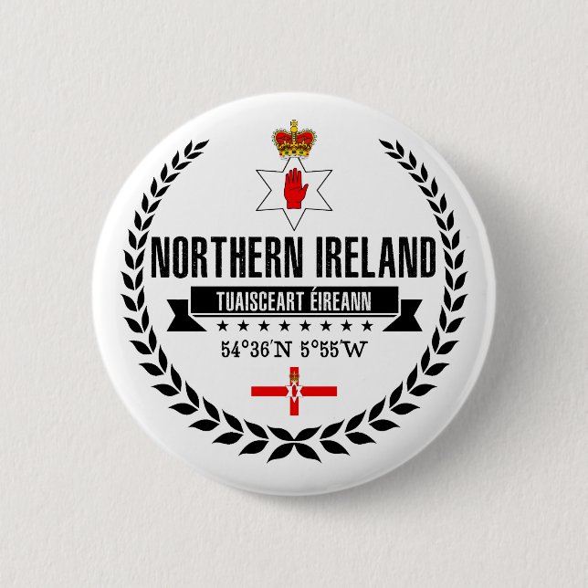 Northern Ireland Pinback Button (Front)