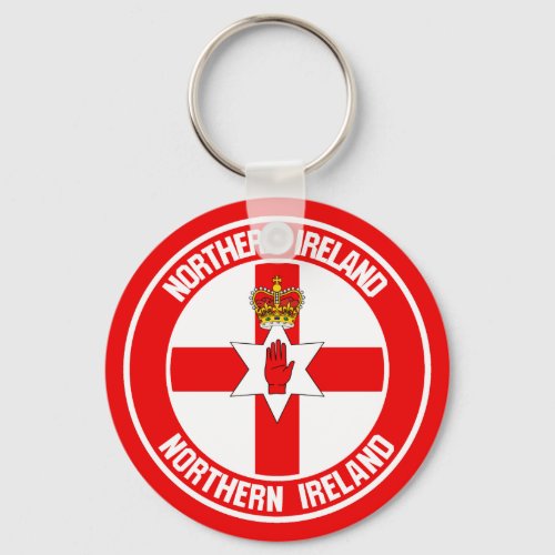 Northern Ireland Round Emblem Keychain