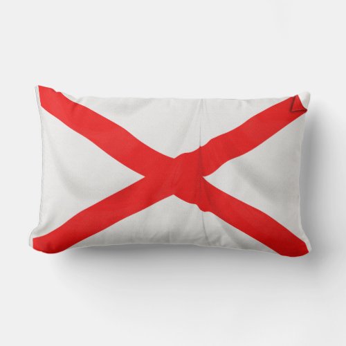 Northern Ireland Saltire of St Patrick Lumbar Pillow