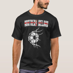 Northern Ireland Soccer Ball In Net Northern Irish T-Shirt