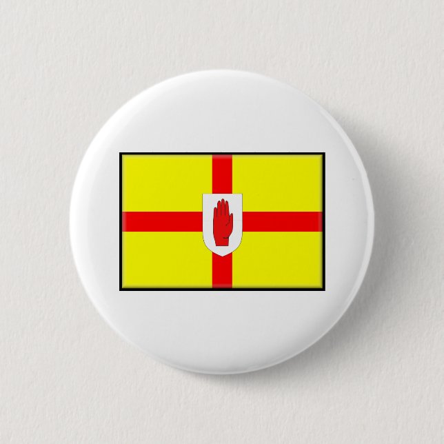 Northern Ireland (Ulster) Flag Pinback Button (Front)