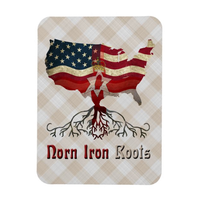 Northern Irish American Roots Magnet (Vertical)