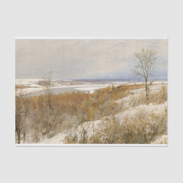 Northern Landscape, Vasili Dmitrijevitš Polenov  Tissue Paper (Front)