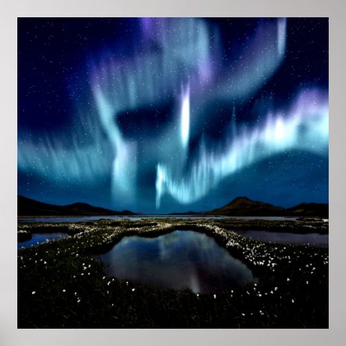 Northern light Borealis Norway by healing love Poster