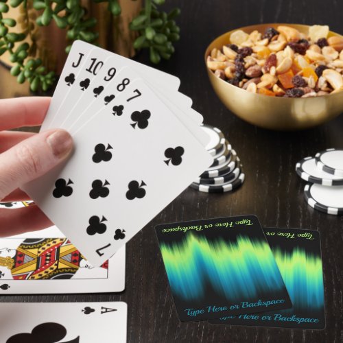 Northern Light Cards Personalized Playing Cards