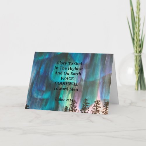 Northern Light designed Christmas card