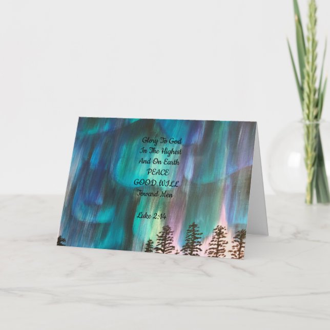 Northern Light designed Christmas card (Front)