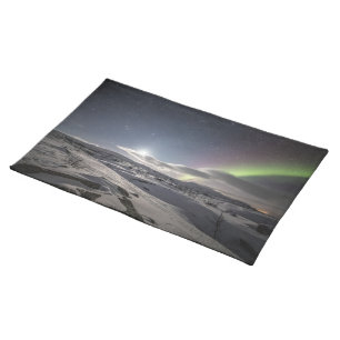 Northern Lighta Nature Photo Cloth Placemat