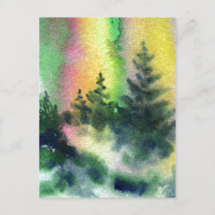 "Northern Lights #1" Country Roads Postcard