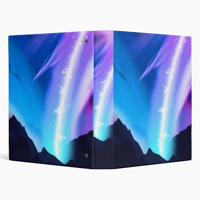 Northern Lights 3 Ring Binder (Background)