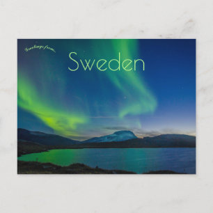 Northern Lights Abisko National Park Sweden Postcard
