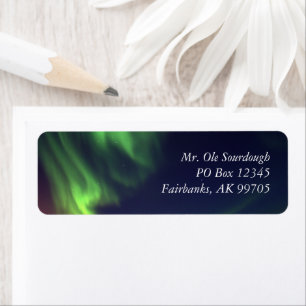 Northern Lights Address Label