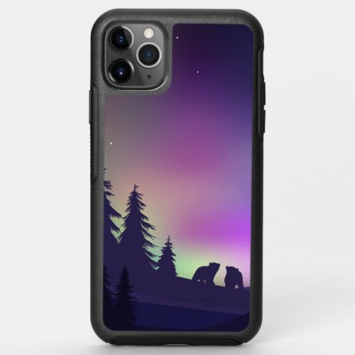 Northern Lights and Bears OtterBox Symmetry iPhone 11 Pro Max Case