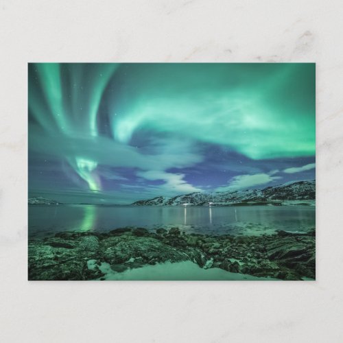 Northern Lights Announcement Postcard