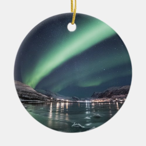 Northern Lights Arctic Ceramic Ornament