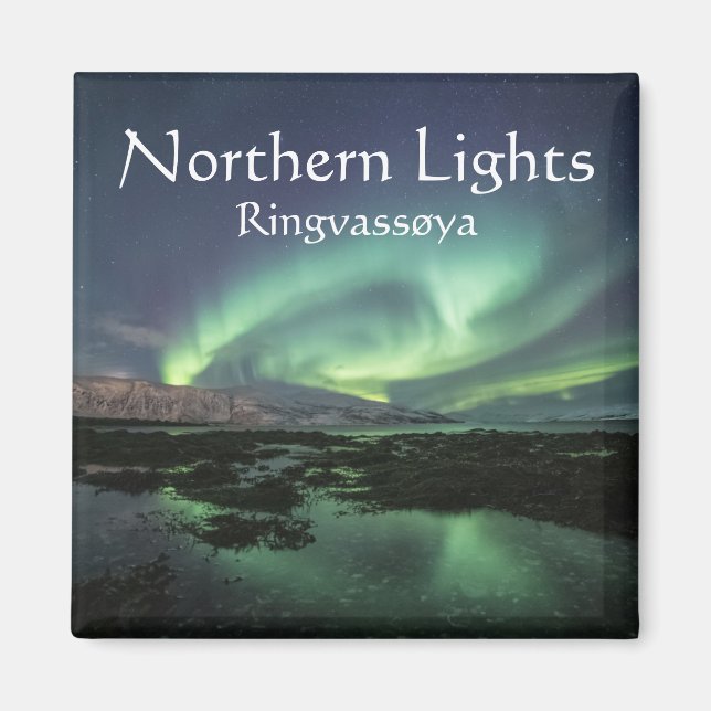 Northern Lights Astro Photo Magnet (Front)