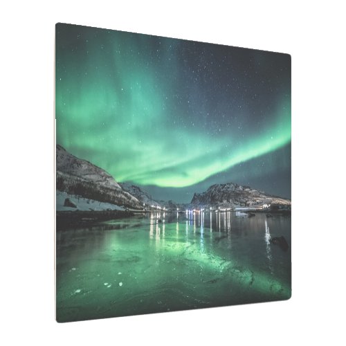 Northern Lights Astro Photo Metal Print