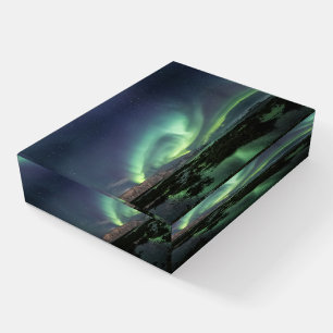Northern Lights Astro Photo Paperweight