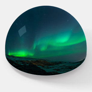 Northern Lights Aurora Borealis Alaska Stars Paperweight