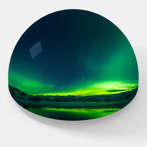 Northern Lights Aurora Borealis Alaska Stars Paperweight