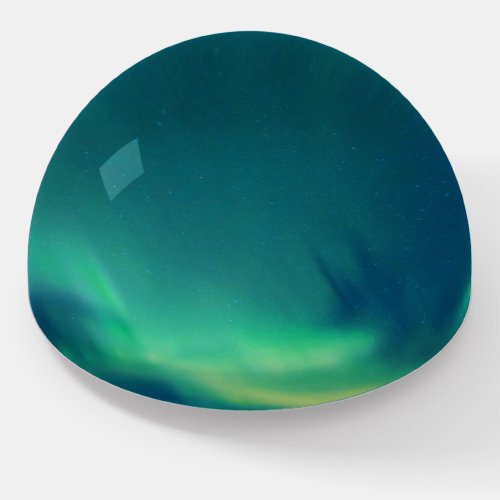 Northern Lights Aurora Borealis Alaska Stars  Paperweight