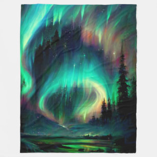 Northern Lights/Aurora Borealis Fleece Blanket