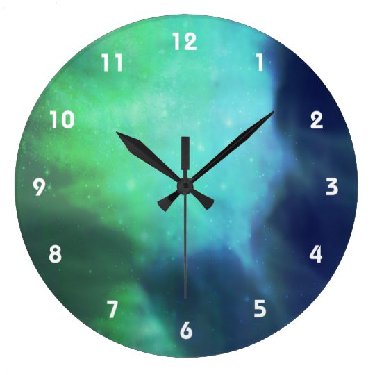 Northern Lights / Aurora Borealis Large Clock