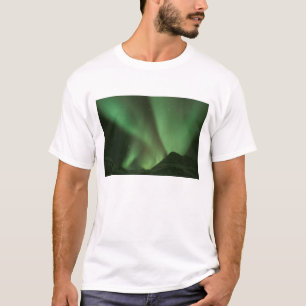Northern lights, Aurora borealis on foothills of T-Shirt