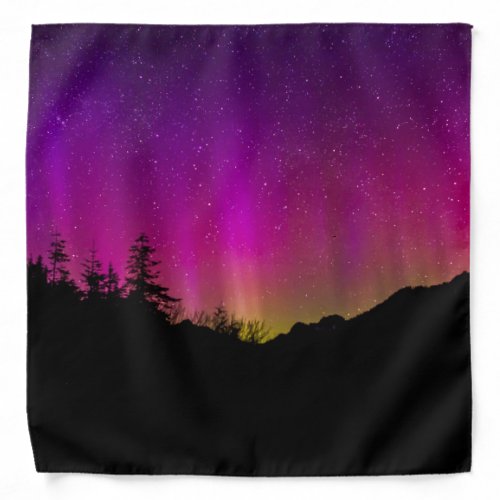 Northern Lights Aurora Borealis Starry Night Sky Bandana