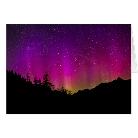 Northern Lights Aurora Borealis Starry Night Sky Cards (Front Horizontal)