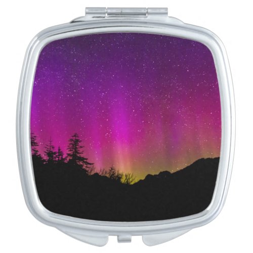 Northern Lights Aurora Borealis Starry Night Sky Makeup Mirror